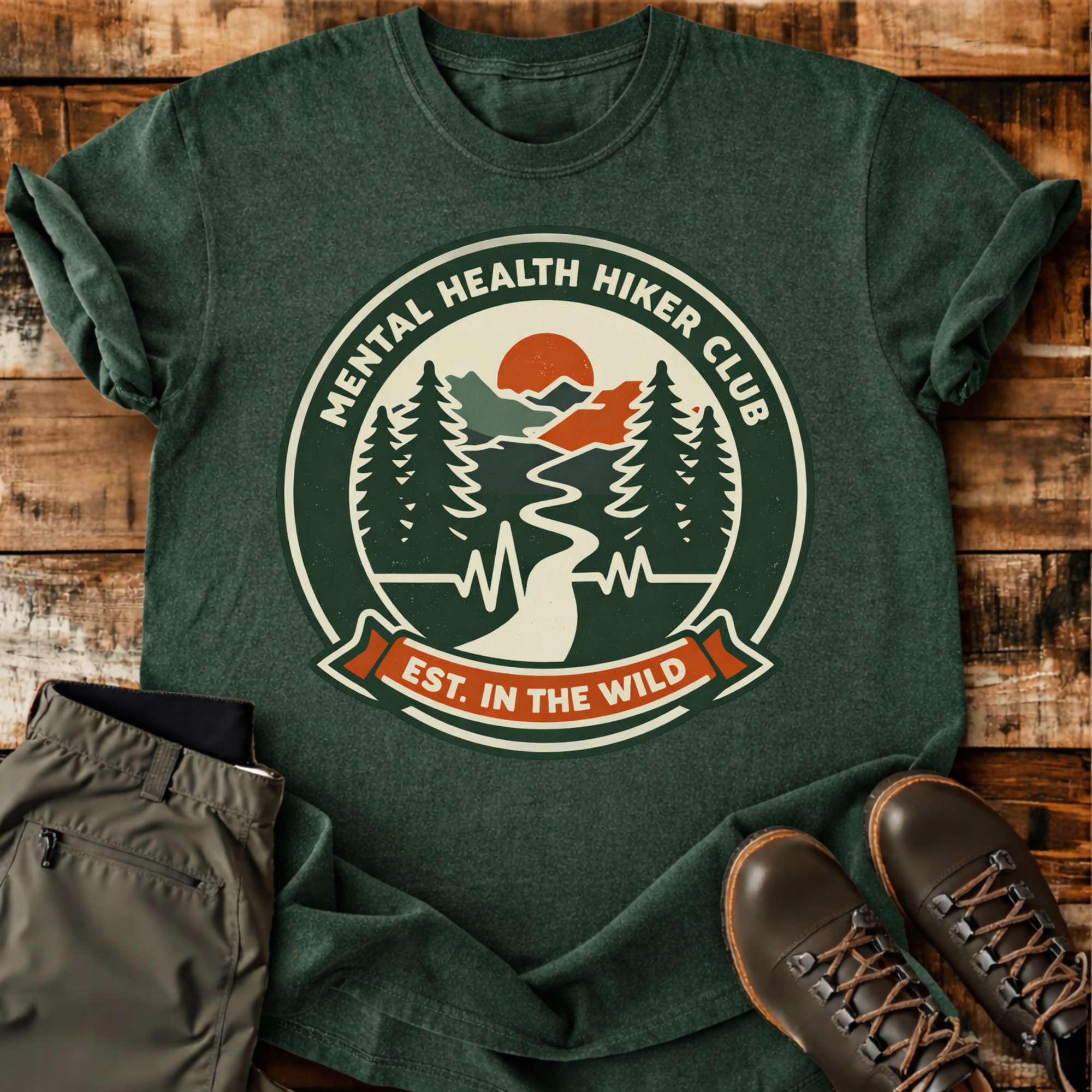 Mental Healther Hiker Club T-shirt