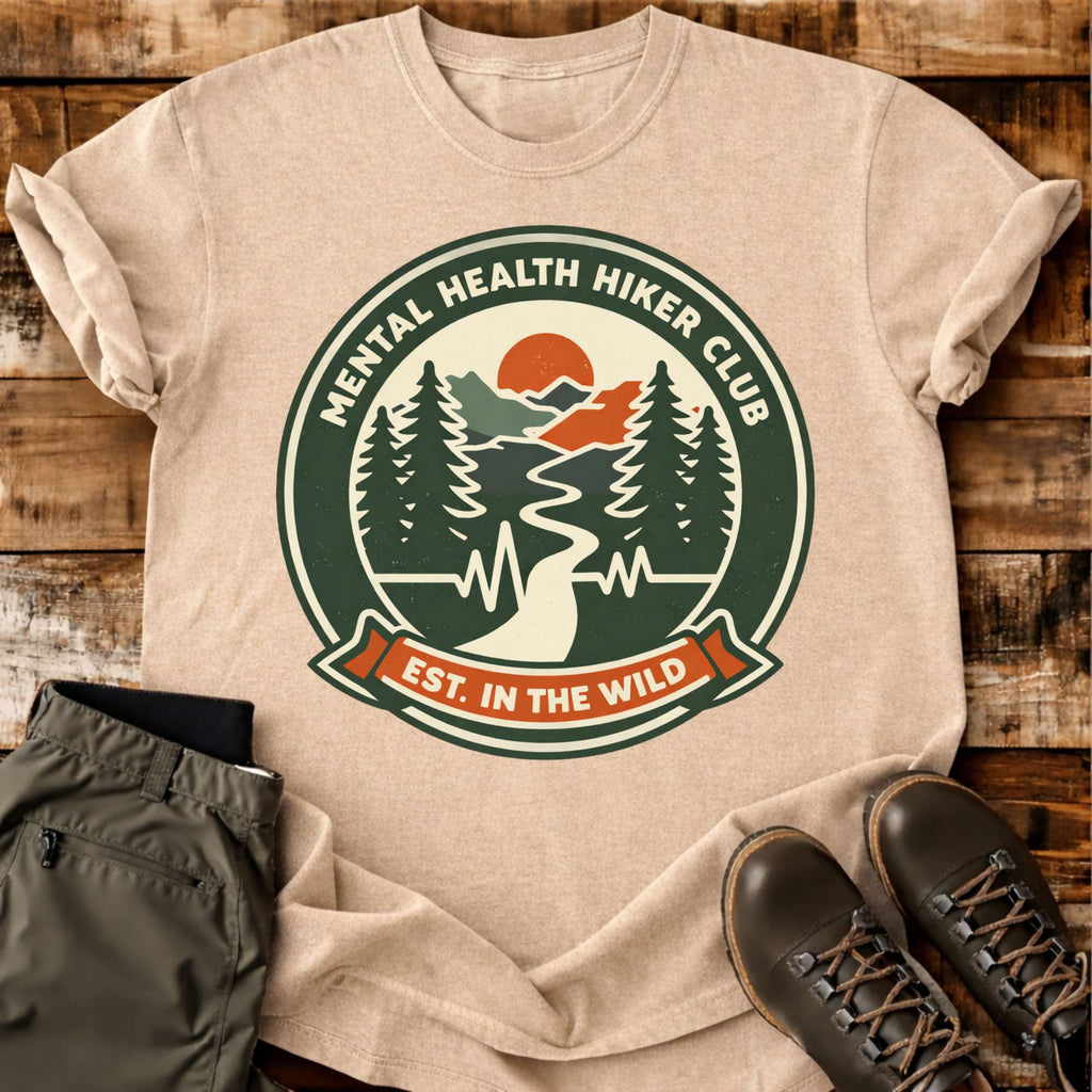 Mental Healther Hiker Club T-shirt