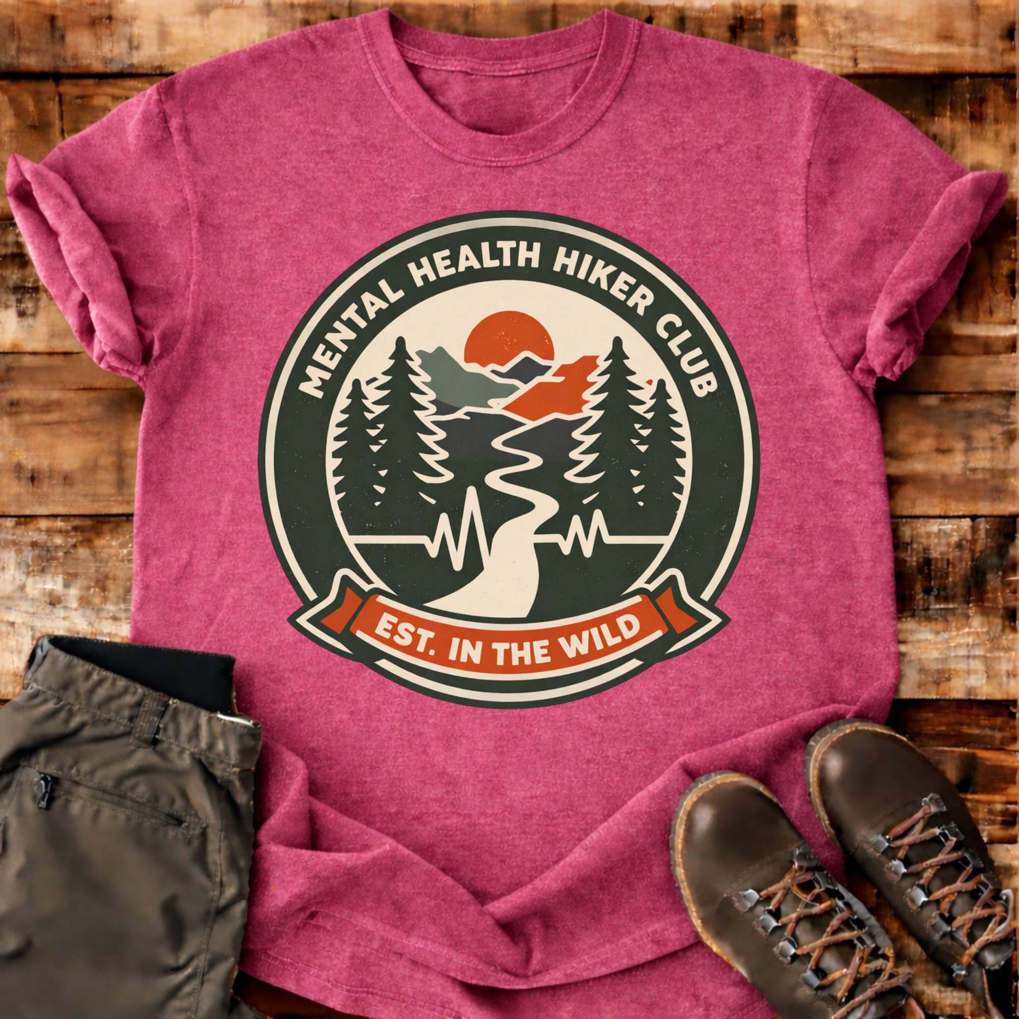 Mental Healther Hiker Club T-shirt