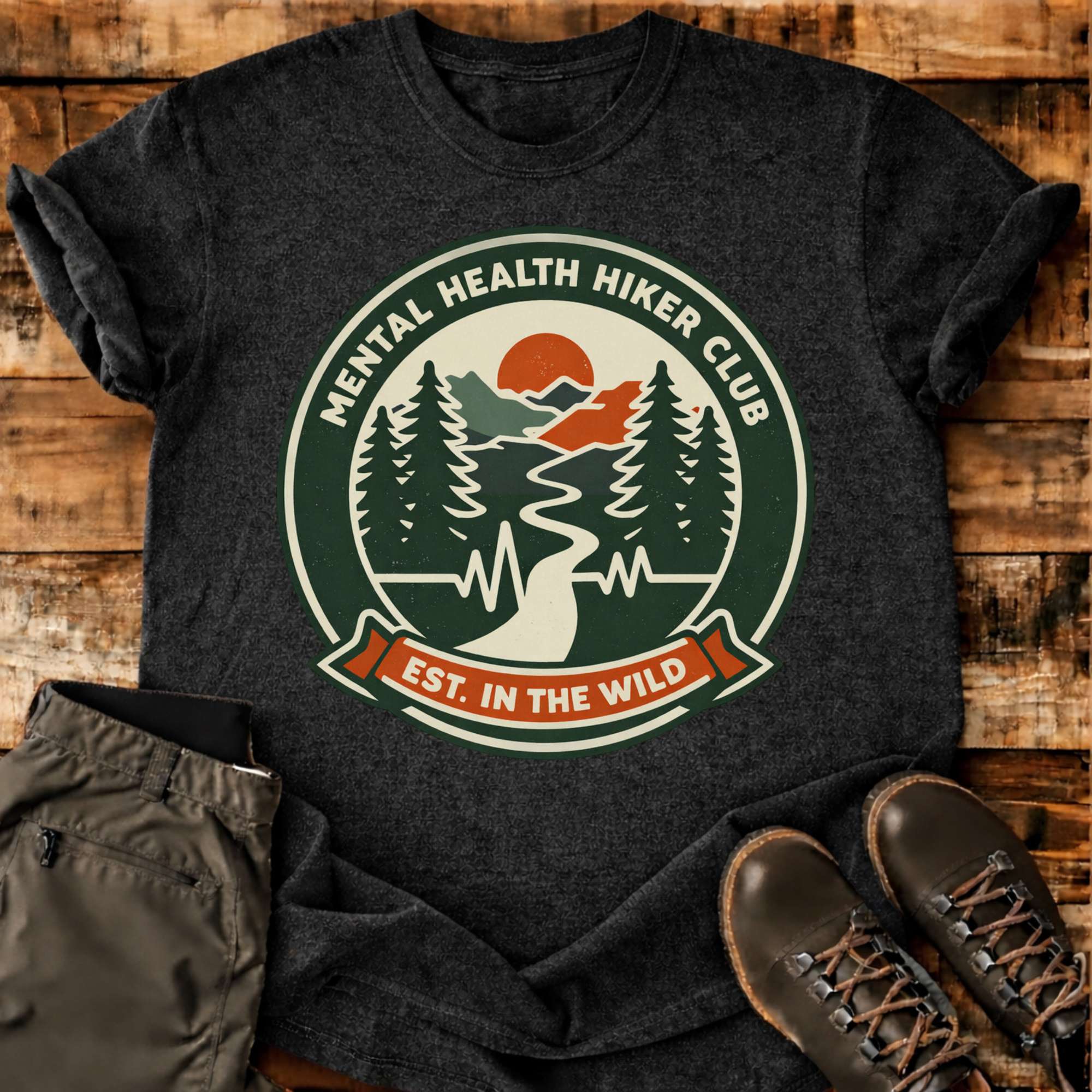 Mental Healther Hiker Club T-shirt