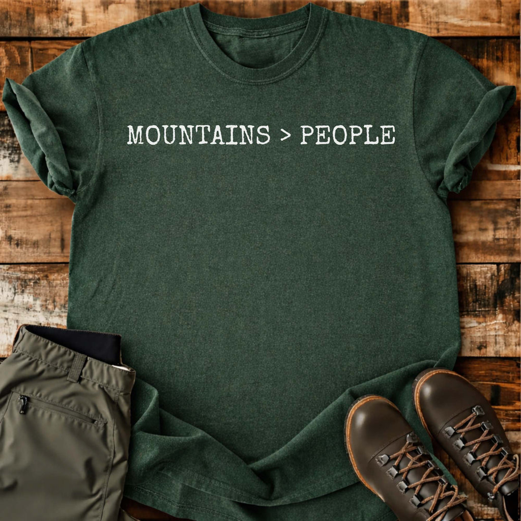 Mountains Over People T-shirt