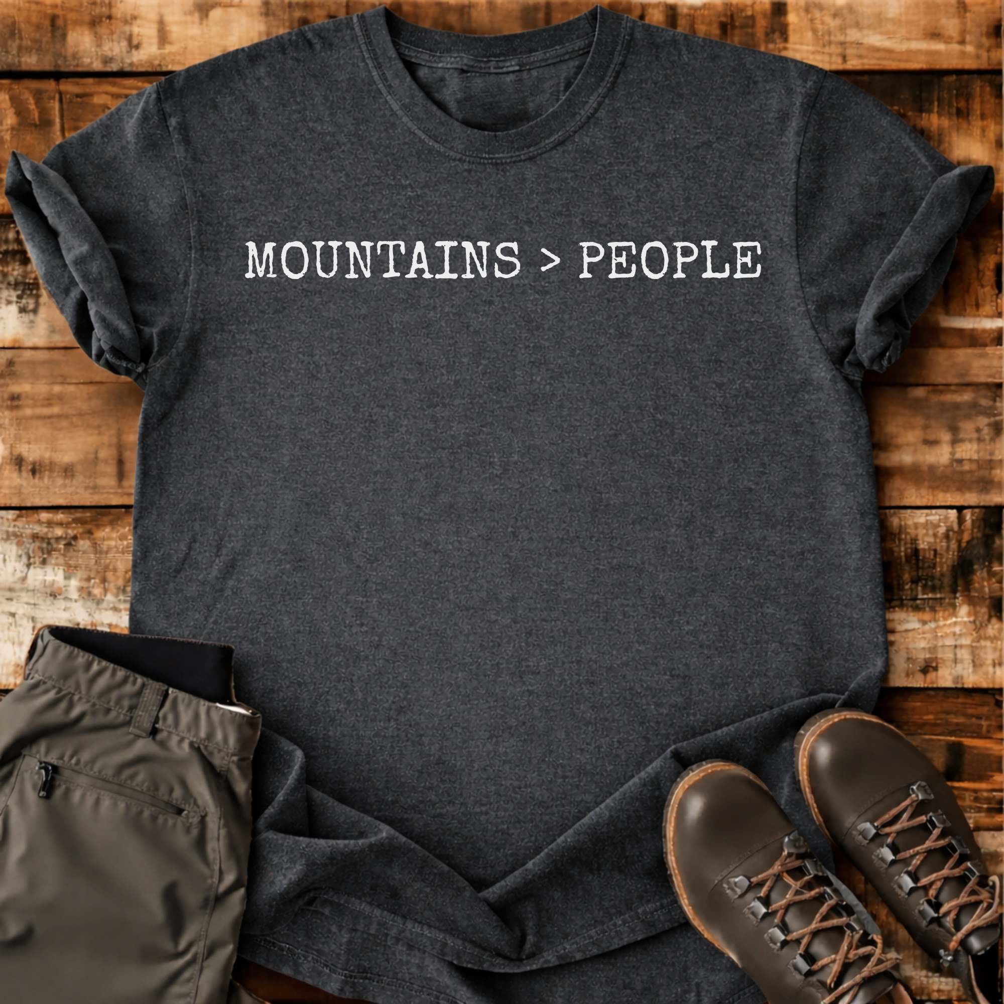 Mountains Over People T-shirt