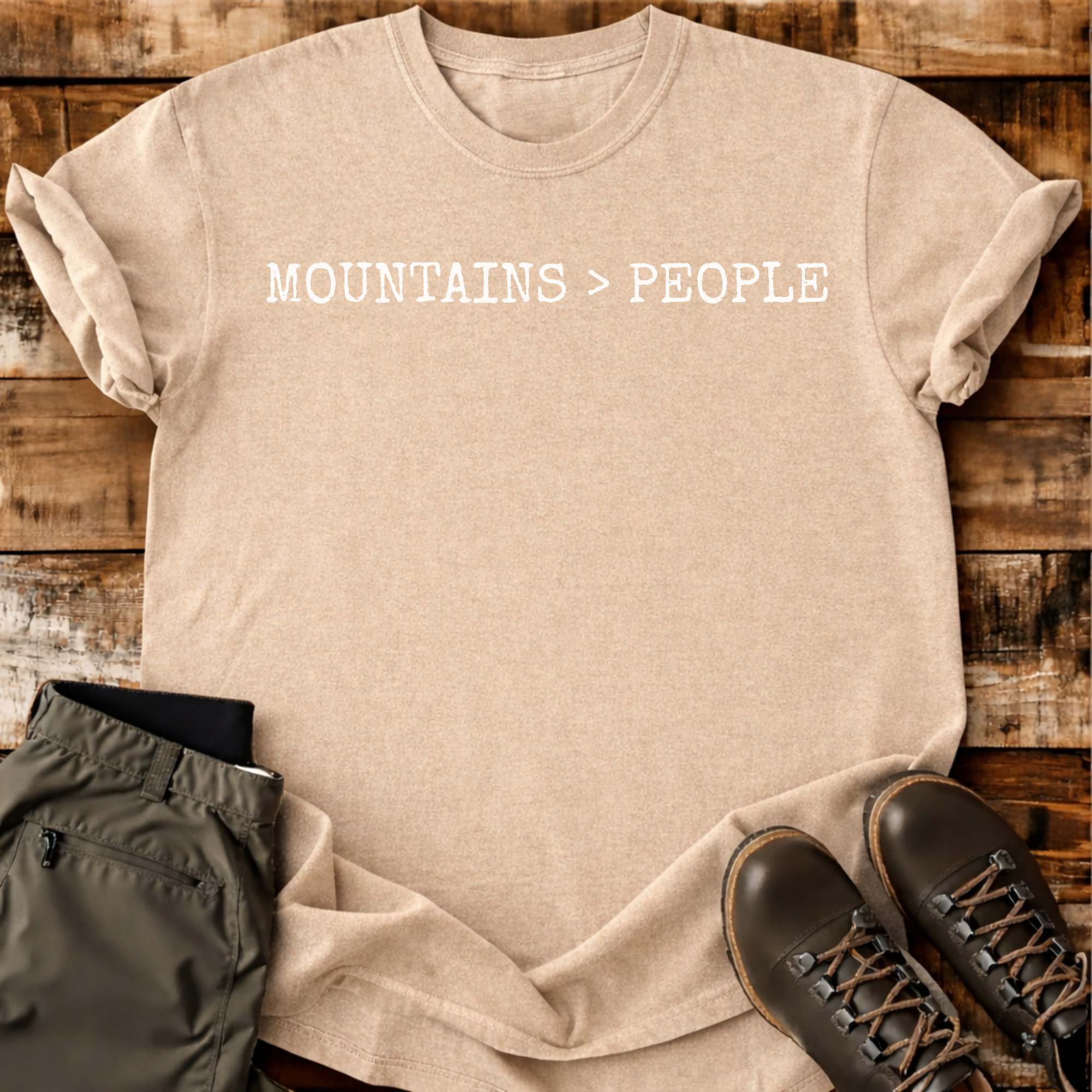 Mountains Over People T-shirt