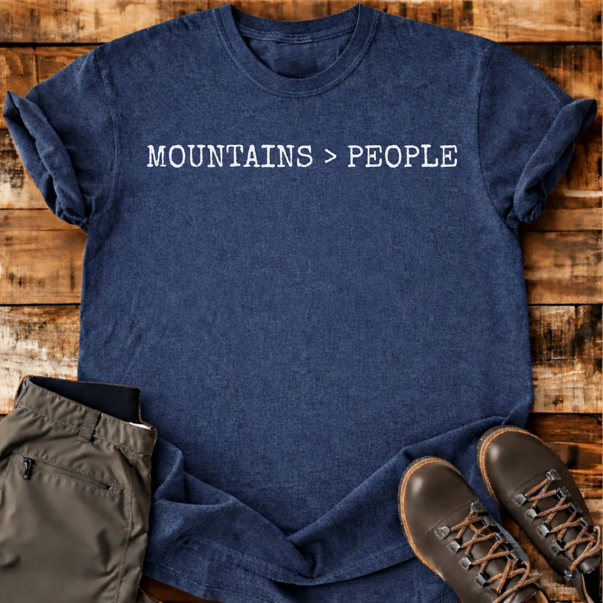 Mountains Over People T-shirt