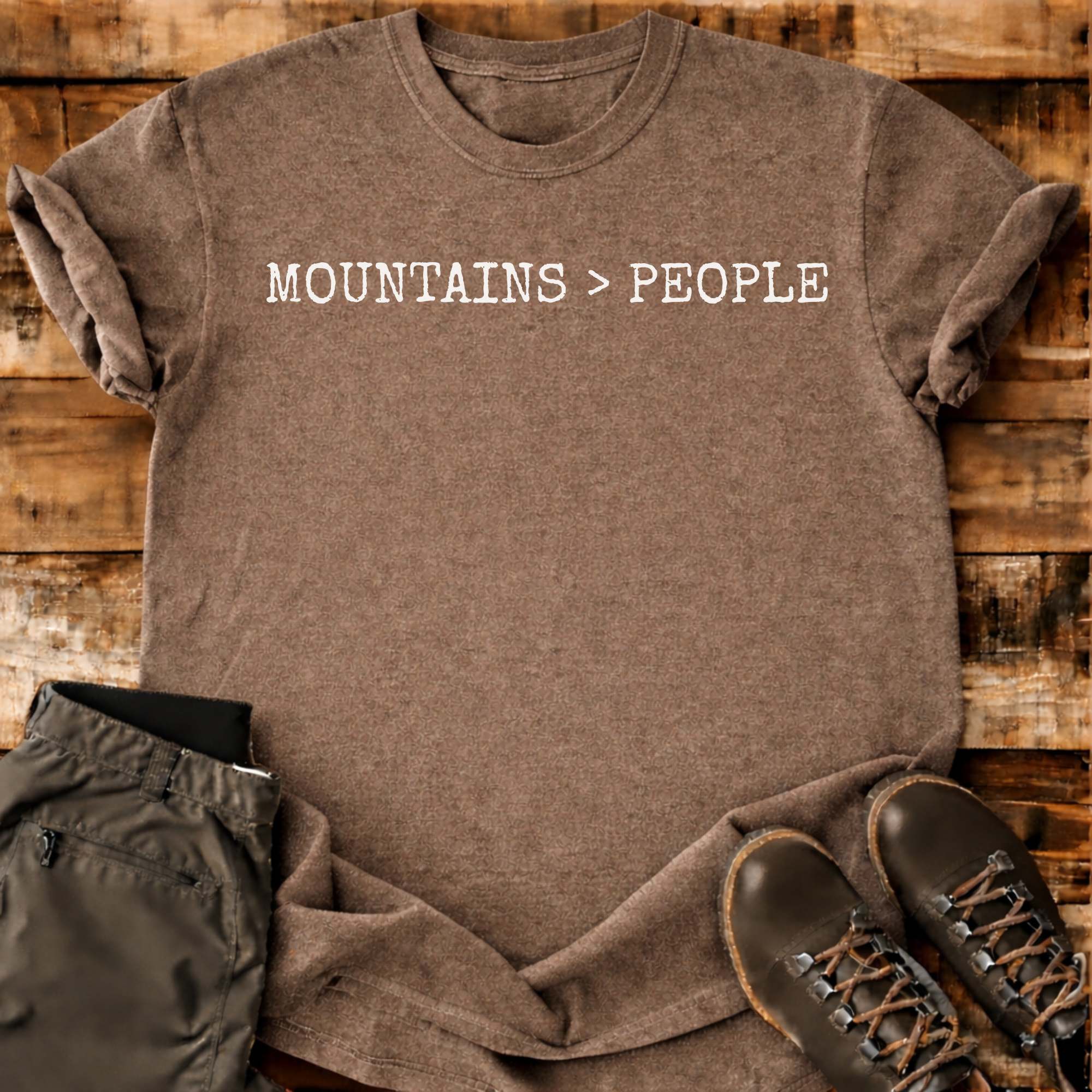 Mountains Over People T-shirt