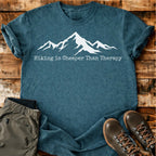 Hiking Is Cheaper Than Therapy T-shirt
