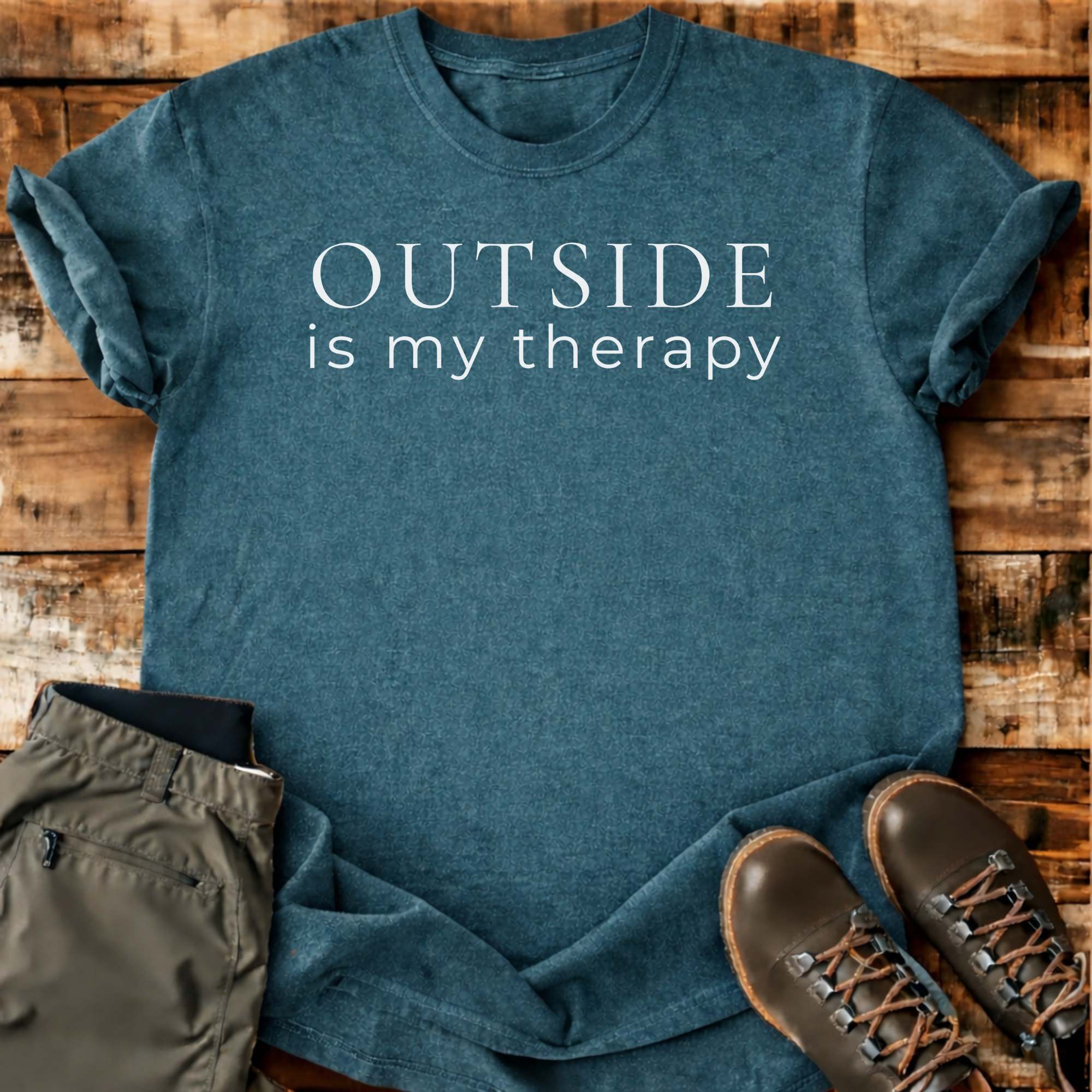Outside Is My Therapy T-shirt