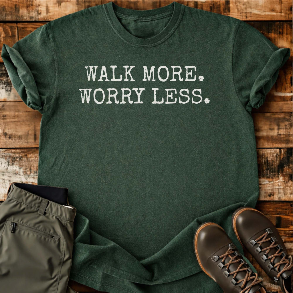 Walk More Worry Less T-shirt