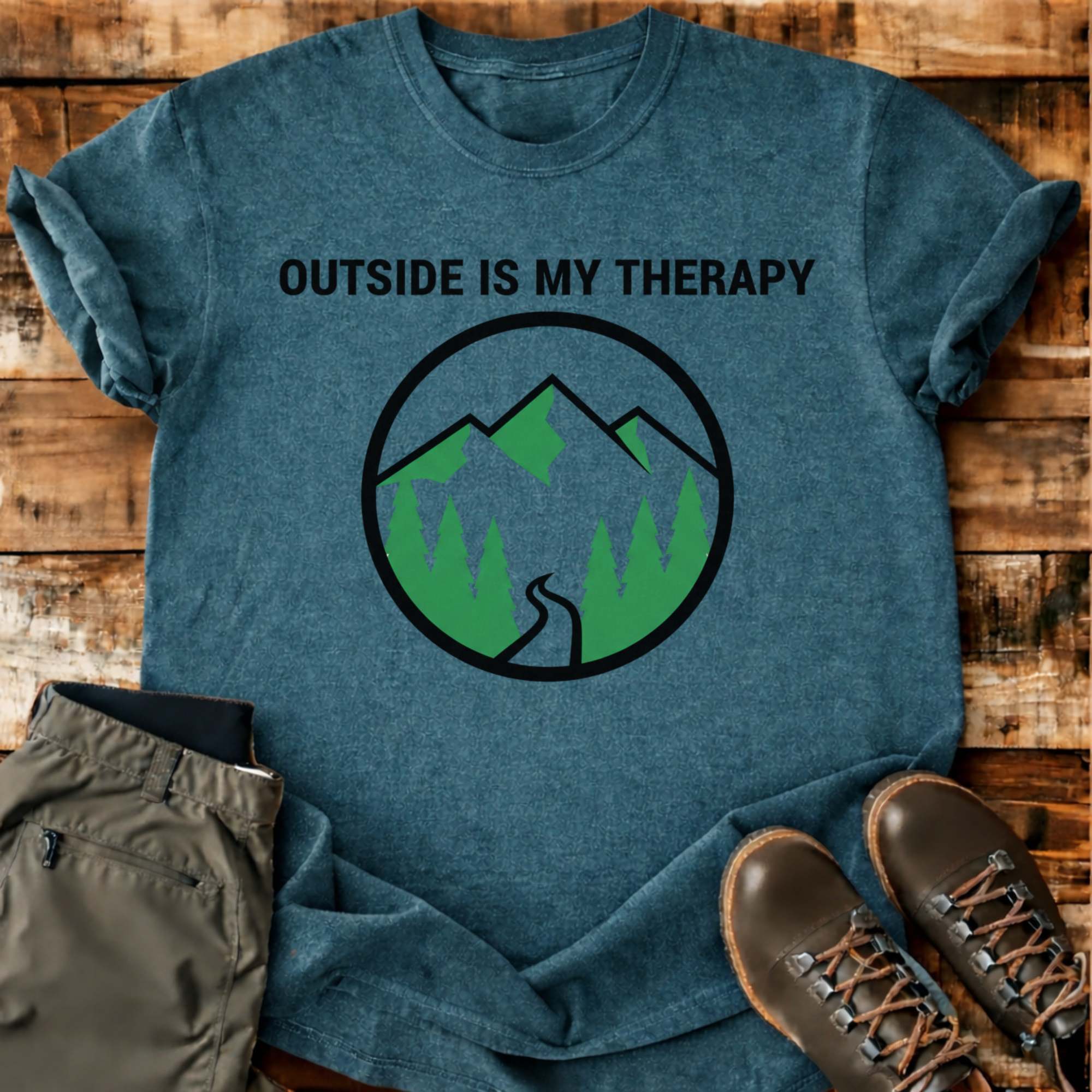 Outside Is My Therapy T-shirt