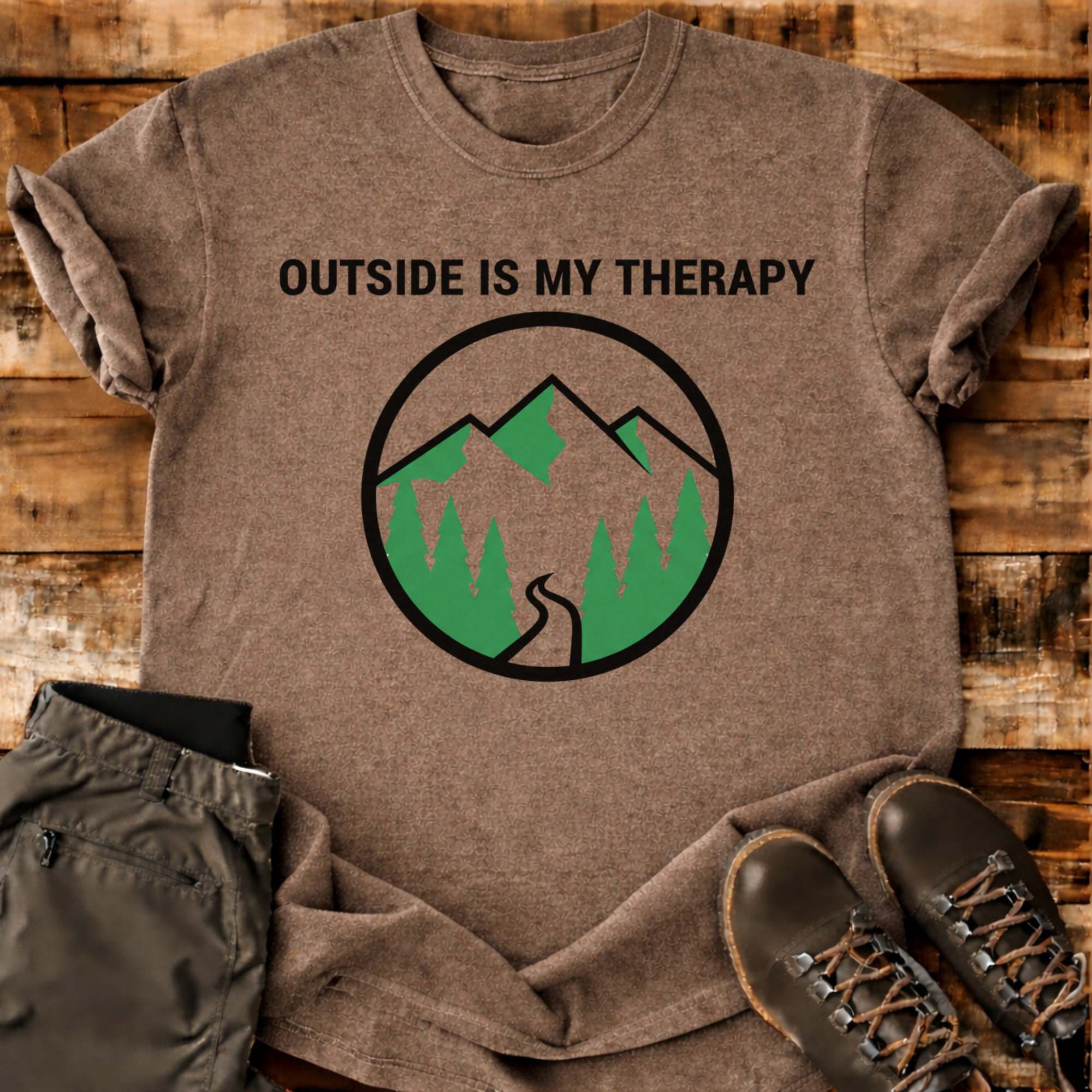 Outside Is My Therapy T-shirt