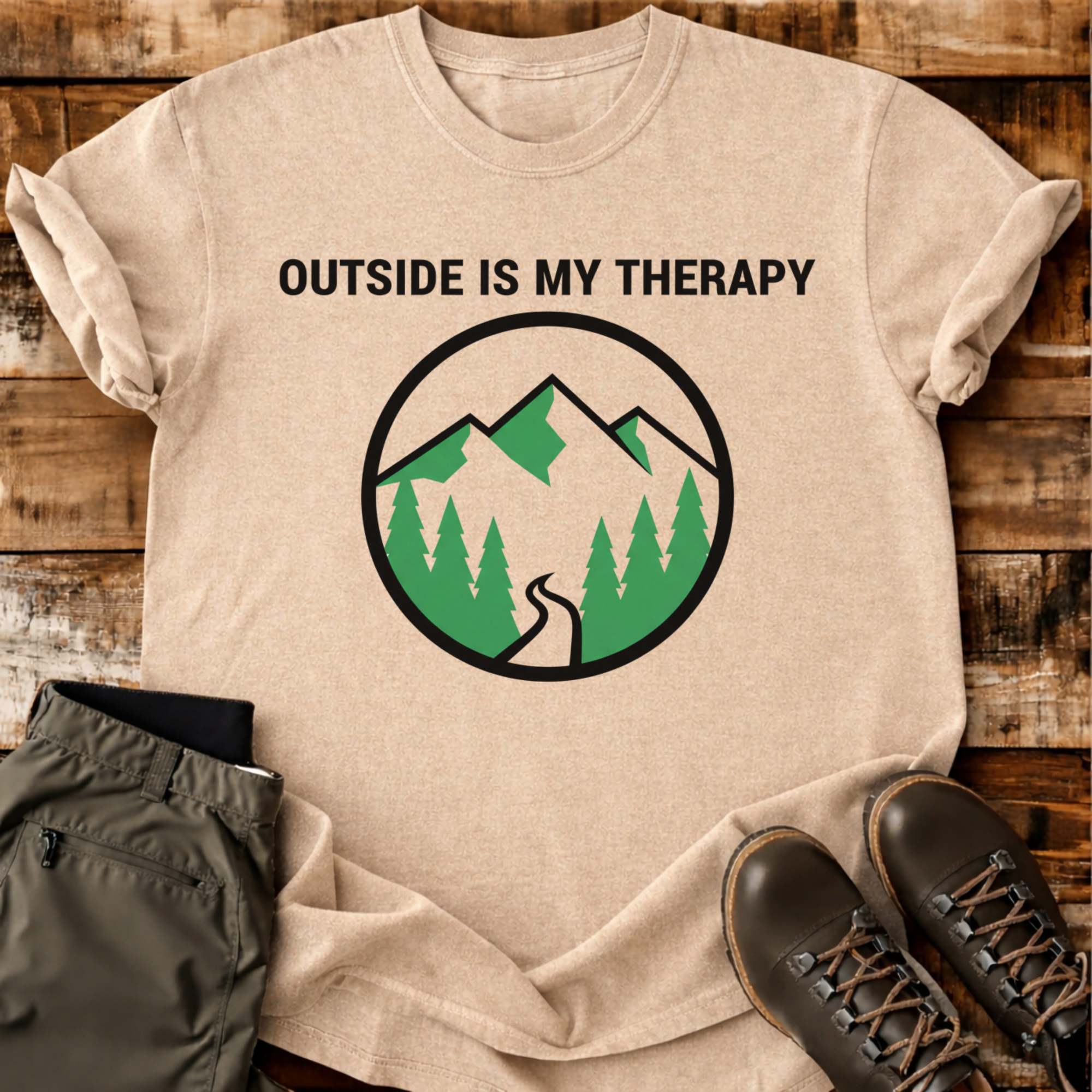 Outside Is My Therapy T-shirt