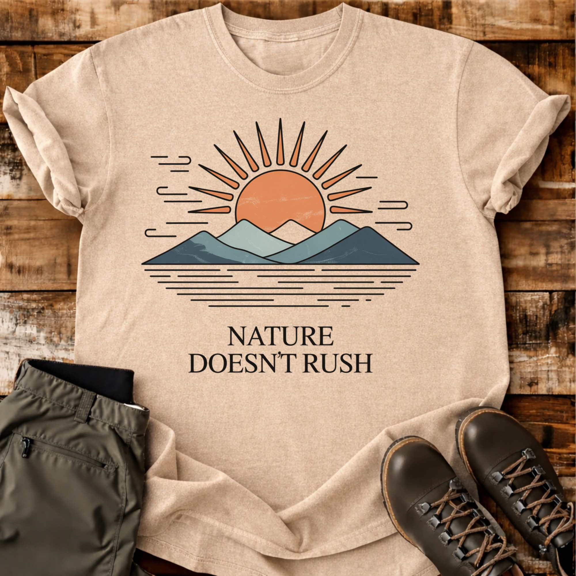 Nature Doesn't Rush T-shirt