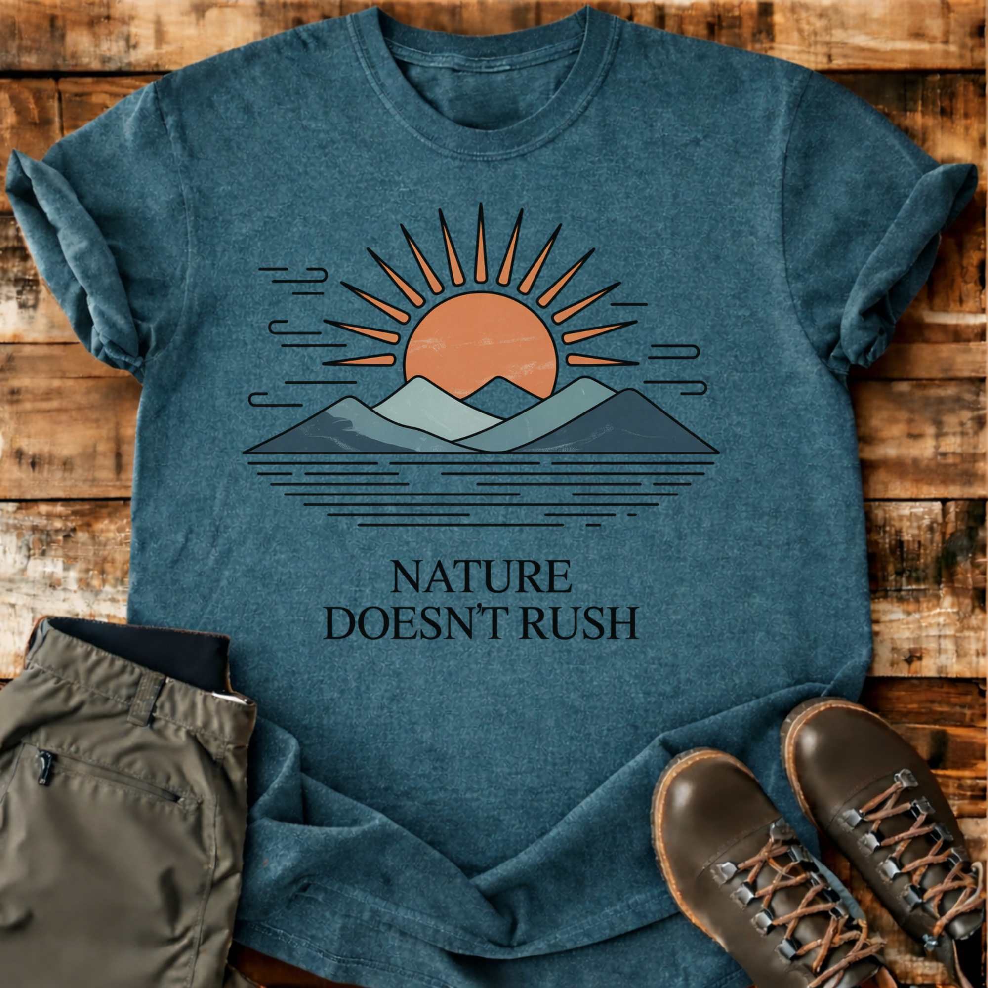 Nature Doesn't Rush T-shirt