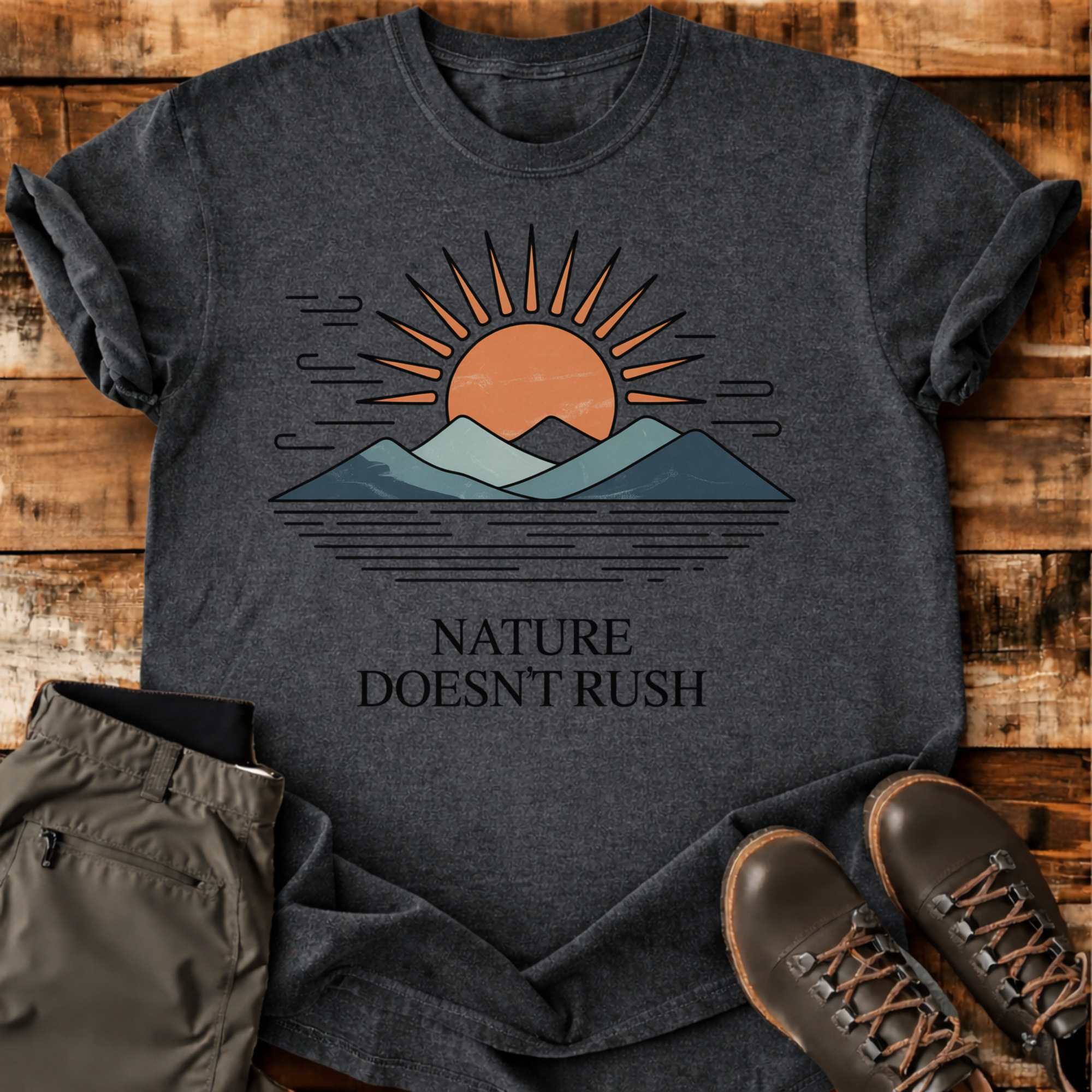 Nature Doesn't Rush T-shirt