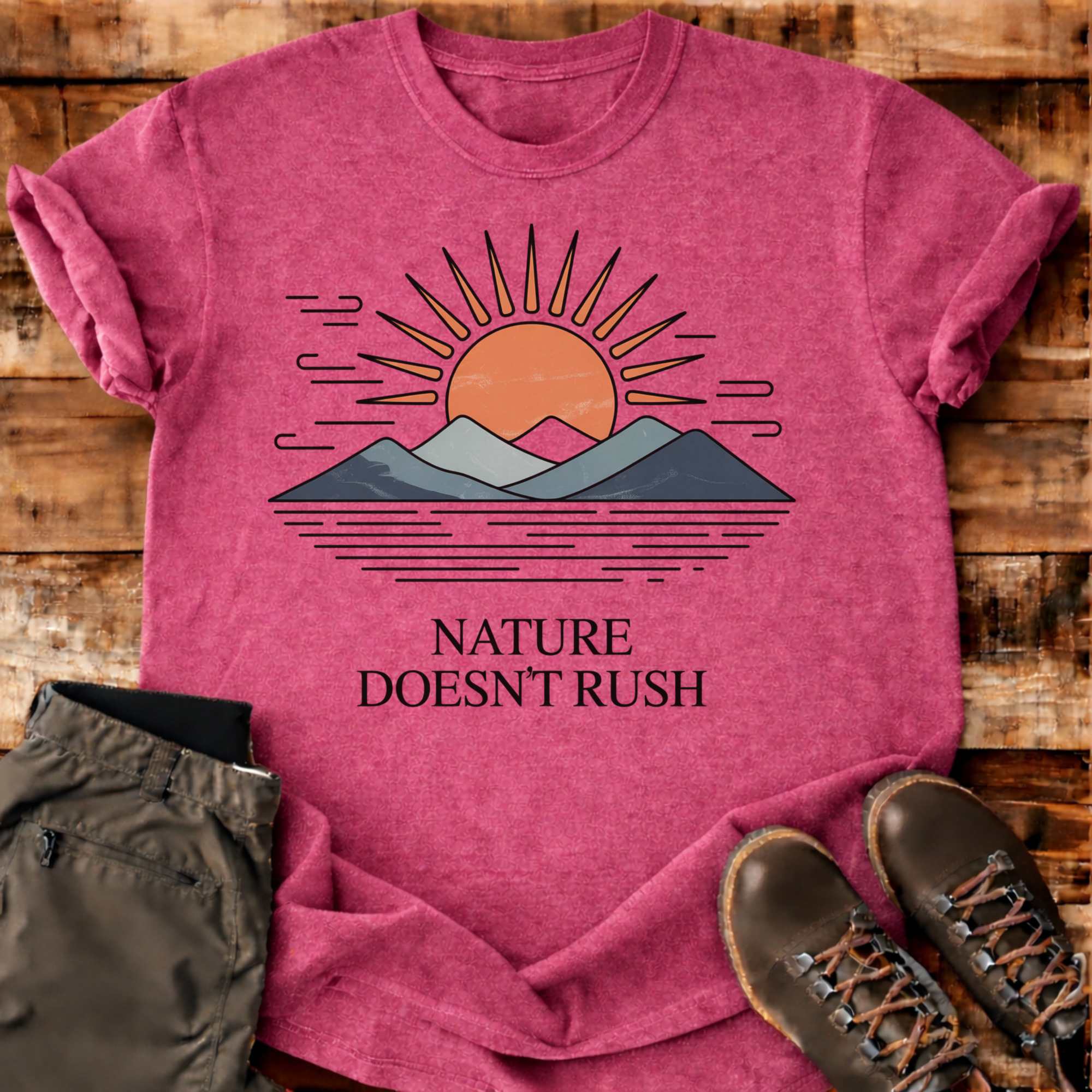 Nature Doesn't Rush T-shirt
