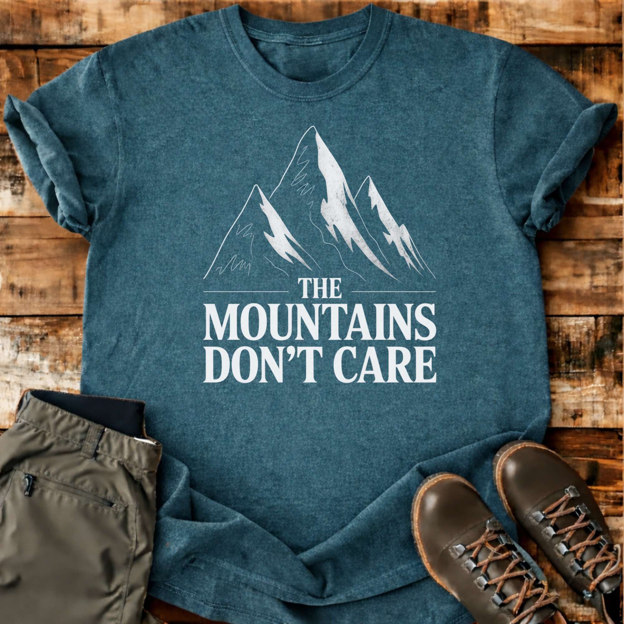 The Mountains Don't Care T-shirt
